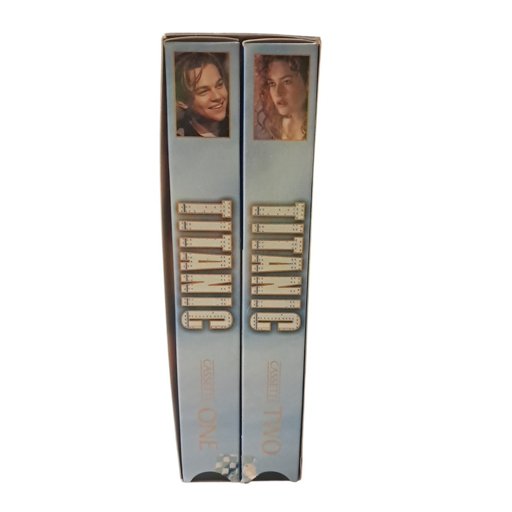 Titanic 1998 2-Tape Set Leonardo‎ DiCaprio VHS Very Good
